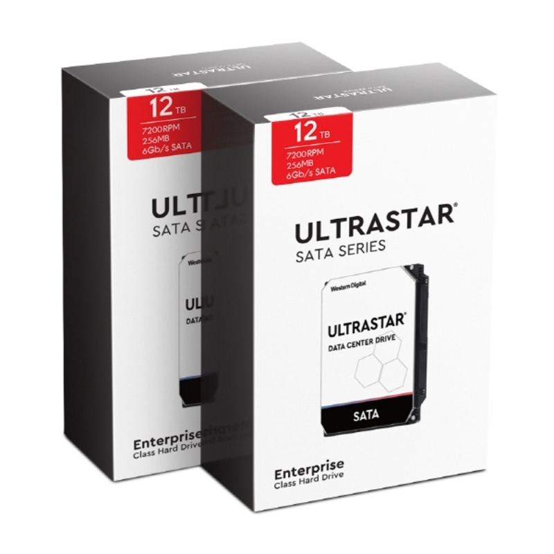 Western Digital 12TB Ultrastar DC HC520 패키지 (SATA3/7200/256M/2PACK)